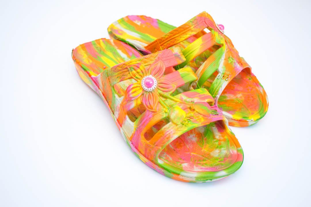 ЖЕНСКИЕ ШЛЕПКИ (КОД: ПЖ-30 ДЕКОР МИКС 3 )